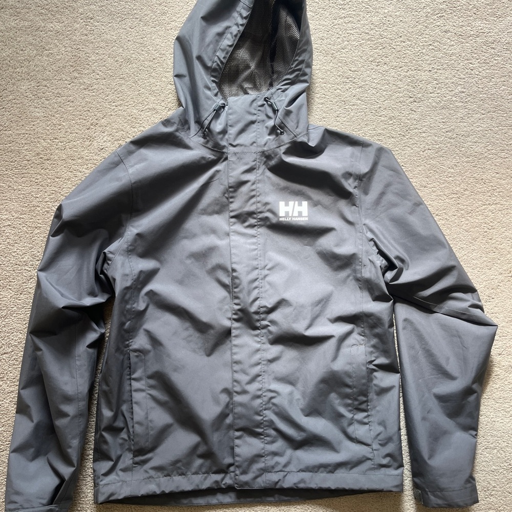 Helly Hansen Charcoal Raincoat for Men